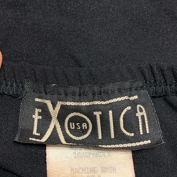 VTG 90s/Y2K Black Bustier Tank Top w/ Grey Lace Trim - Size 3 - Picture 6 of 9